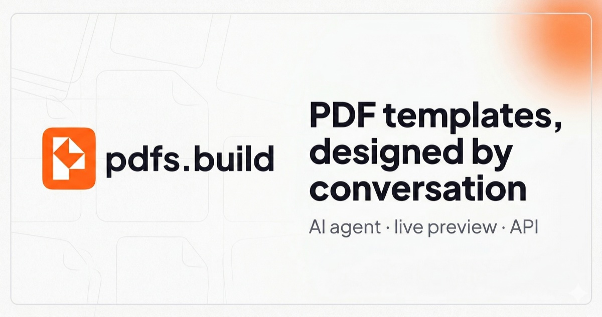 How to Generate PDFs from JSON Data with an API | pdfs.build