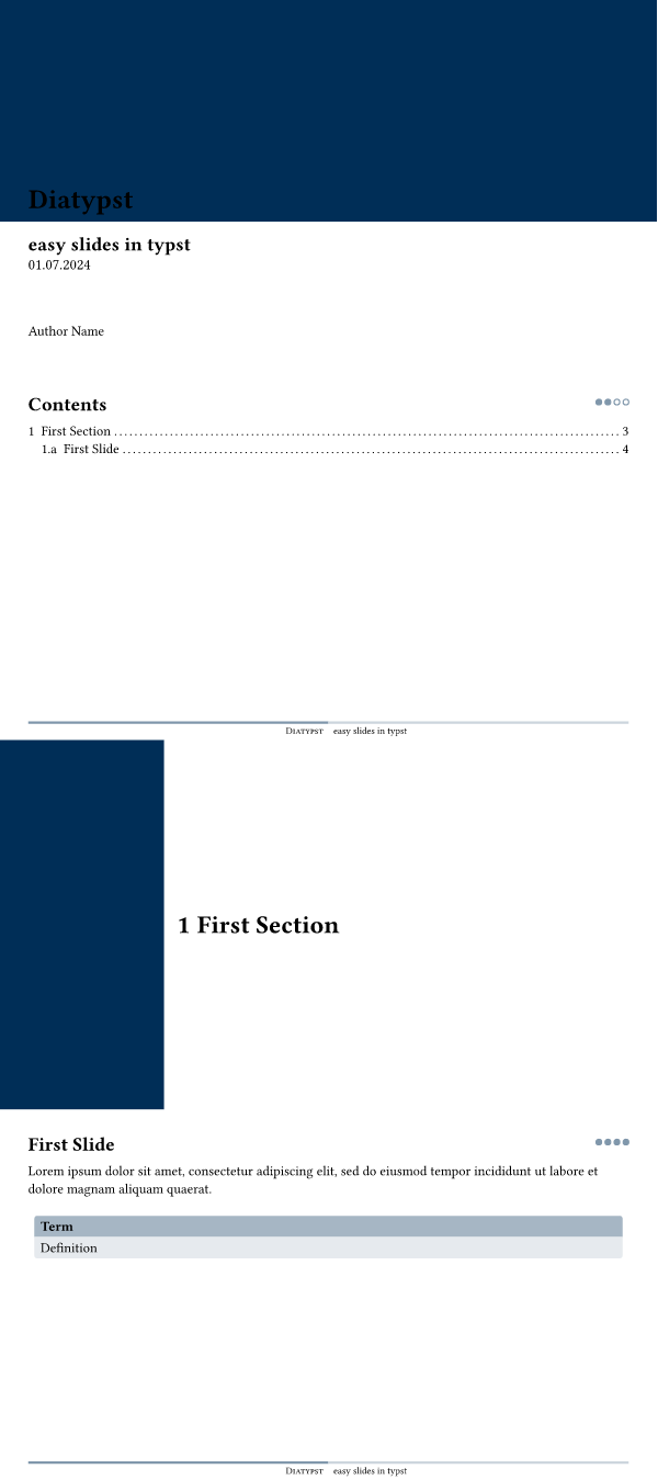 Diatypst template preview