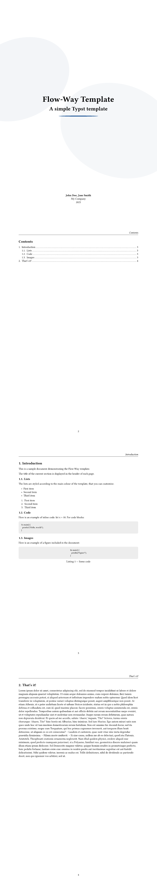 Flow Way template preview