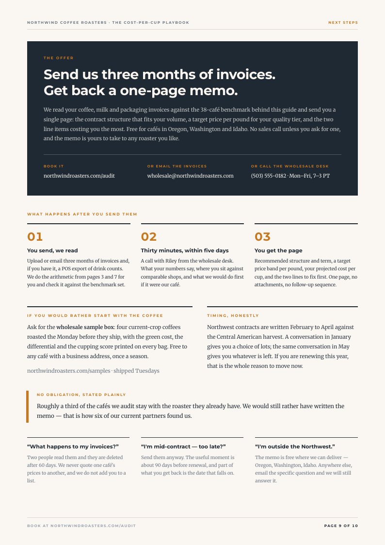 Harvest Wedge eBook lead magnet template, page 9 of 10