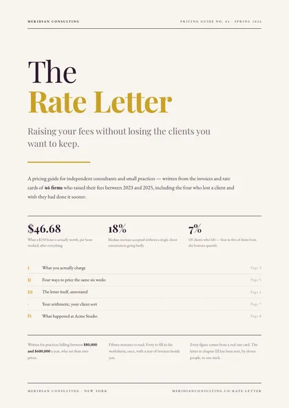 Long Measure — eBook lead magnet template, Minimal, type-led layout, rendered from live data